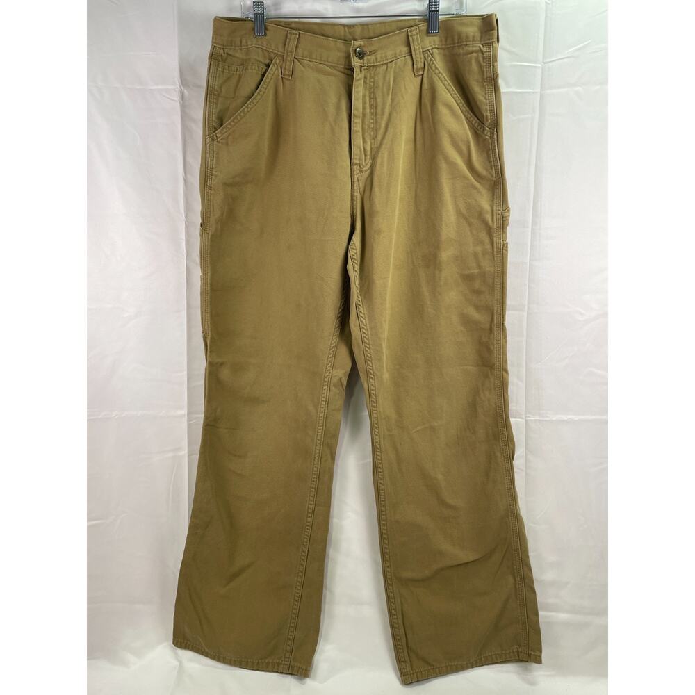 Faded Glory Men's Khaki Casual Wear Regular Fit Chino Short Legs Pant Size 34x32